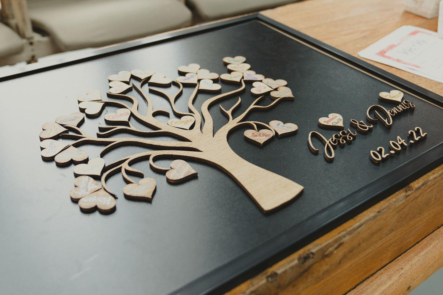 Zusätzliche Herzen für den personalisierten Gästebaum | 10er-Set - Timos holzWerkstatt