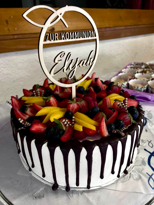 Tortentopper "Fisch" - Timos holzWerkstatt