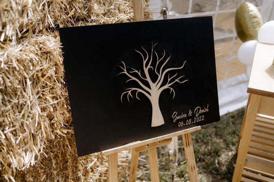 Gästebaum mit Herzen - Timos holzWerkstatt