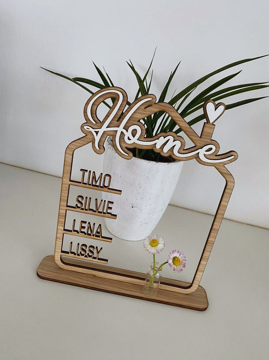 Aufsteller Haus mit Namen - Timos holzWerkstatt