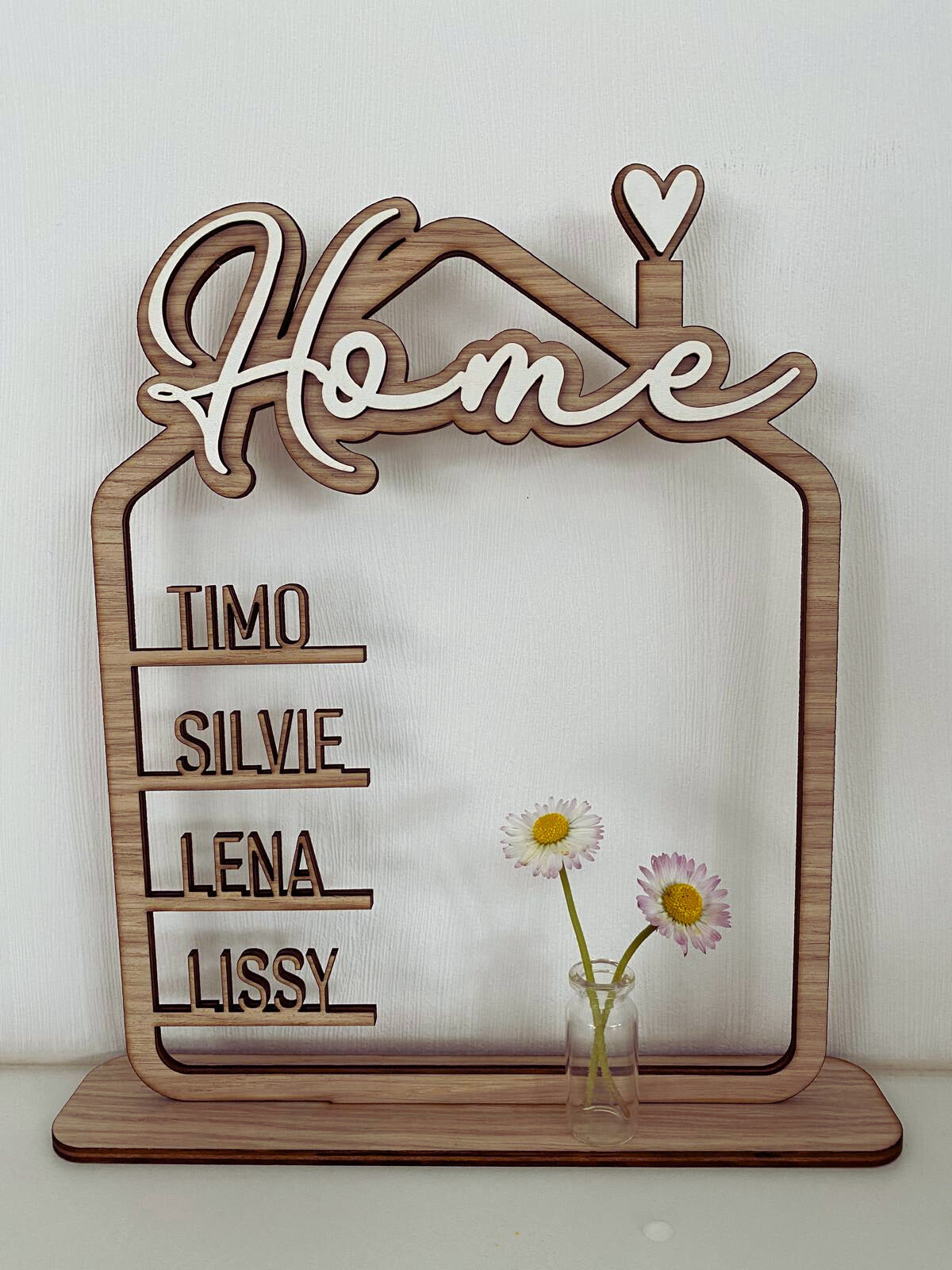 Aufsteller Haus mit Namen - Timos holzWerkstatt