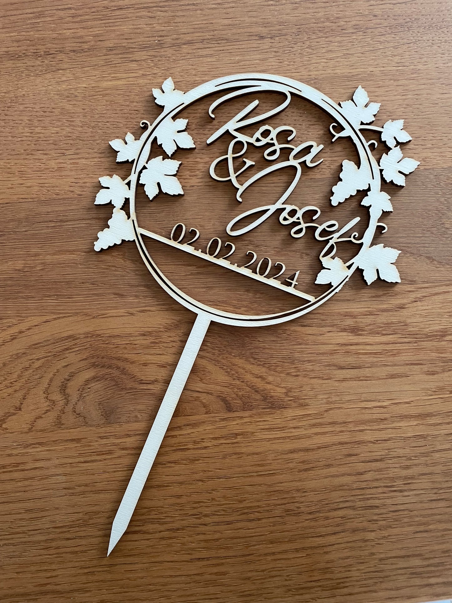 Tortentopper "Reben" - Timos holzWerkstatt