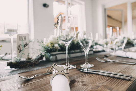 Serviettenringe mit Euren Initialen - Timos holzWerkstatt