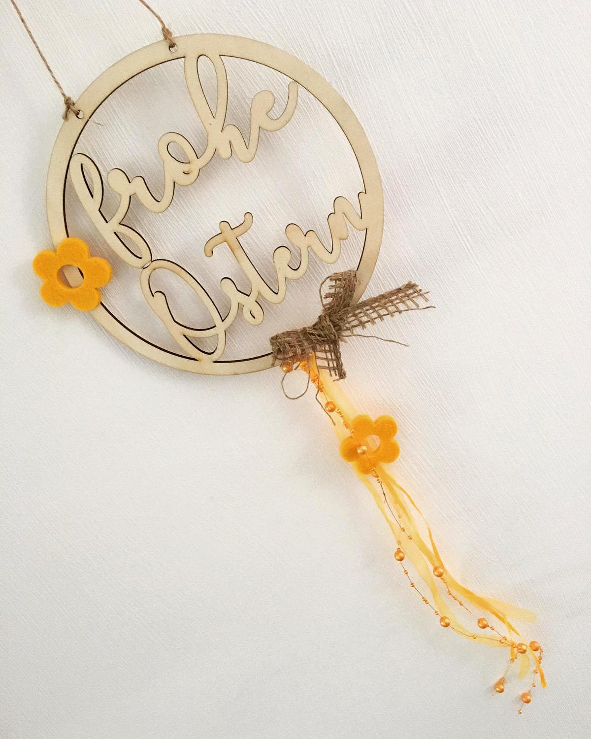 Loop "frohe Ostern" - Timos holzWerkstatt