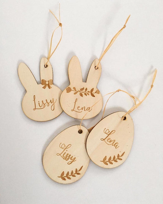 Personalisierte Osteranhänger - Timos holzWerkstatt