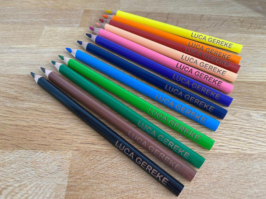 Buntstifte personalisiert 12er Set - Timos holzWerkstatt