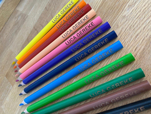 Buntstifte personalisiert 12er Set - Timos holzWerkstatt