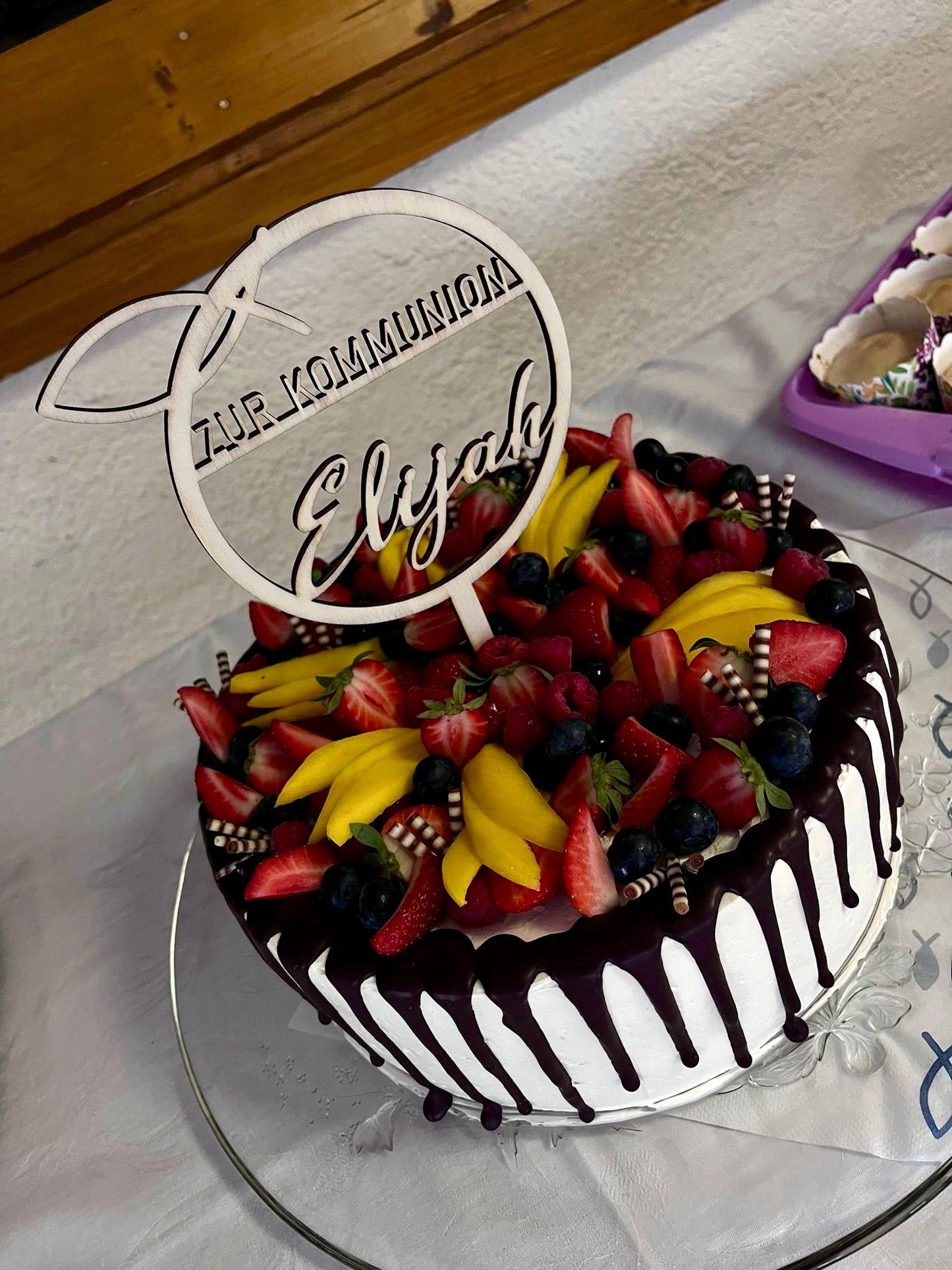 Tortentopper "Fisch" - Timos holzWerkstatt