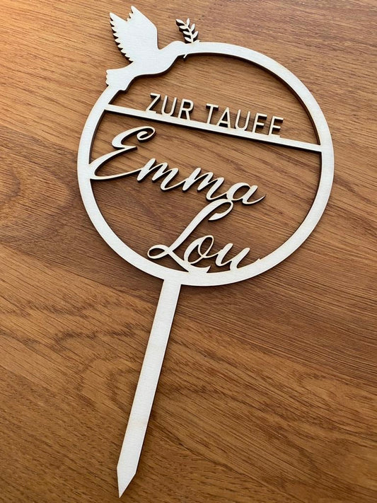 Tortentopper "Taube" - Timos holzWerkstatt