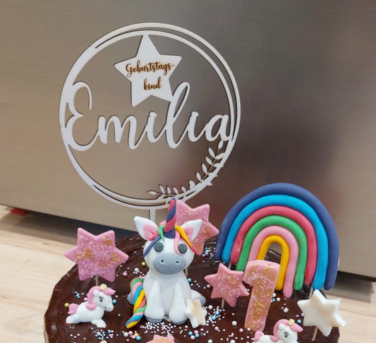 Tortentopper "Geburtstagskind" - Timos holzWerkstatt