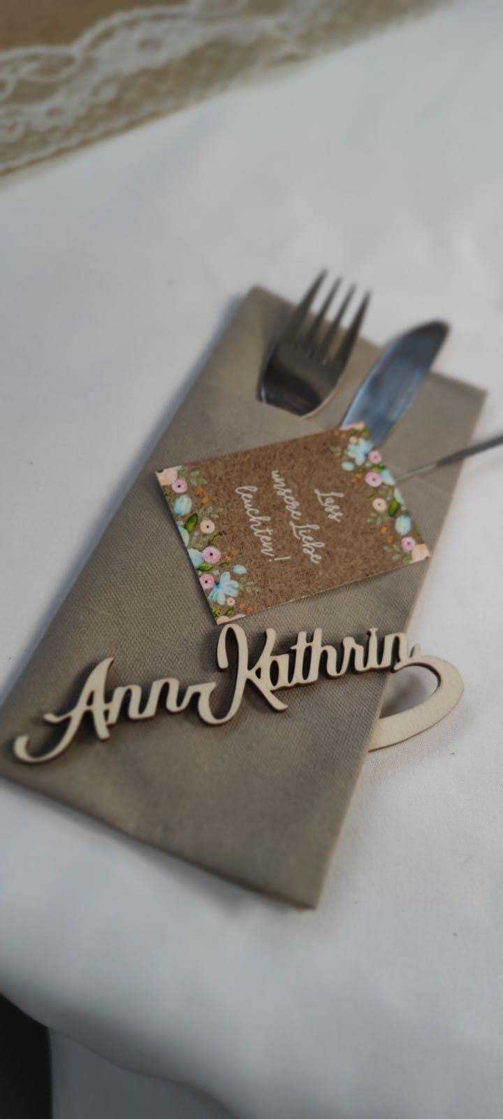 Platzhalter zum Einhängen am Glas - Timos holzWerkstatt