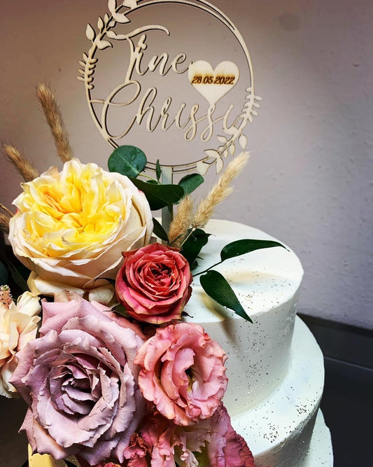 Tortentopper "Rose" - TE Designz / Timos holzWerkstatt