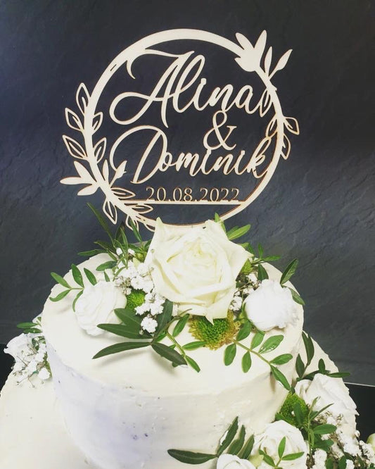 Kopie von Tortentopper "Eukalyptus" - TE Designz / Timos holzWerkstatt