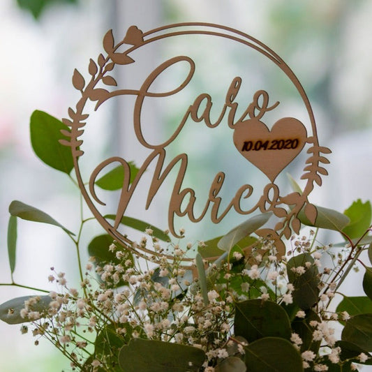 Tortentopper "Rose" - TE Designz / Timos holzWerkstatt