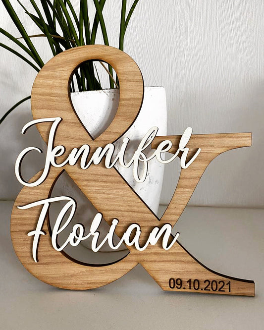 &-Zeichen personalisiert - TE Designz / Timos holzWerkstatt