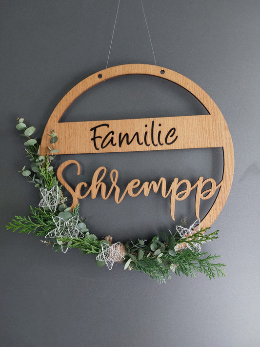 Loop mit Familiennamen - TE Designz / Timos holzWerkstatt