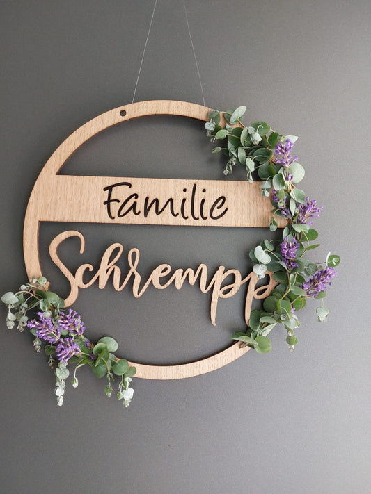 Loop mit Familiennamen - TE Designz / Timos holzWerkstatt