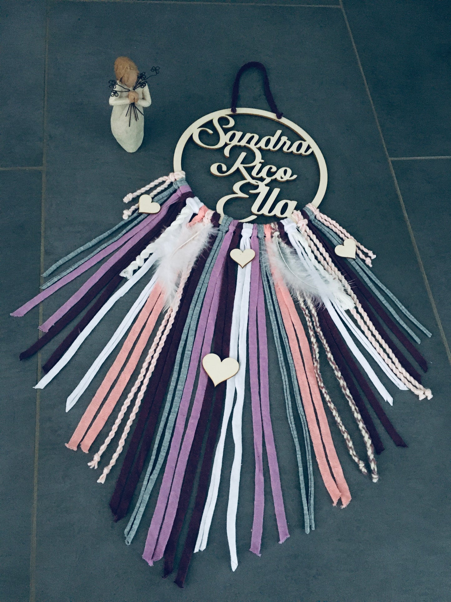 Traumfängerzubehör - Holzherzen - TE Designz / Timos holzWerkstatt