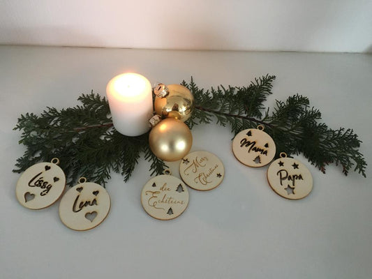 Weihnachtskugel 4er-Set - TE Designz / Timos holzWerkstatt