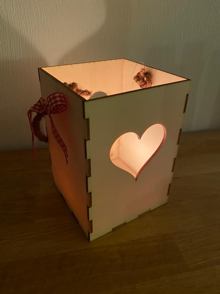 Windlicht aus Holz - Bausatz - TE Designz / Timos holzWerkstatt