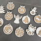 Weihnachtskugeln Motiv aus edlem Eichenfurnier - TE Designz / Timos holzWerkstatt