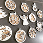 Weihnachtskugeln Motiv aus edlem Eichenfurnier - TE Designz / Timos holzWerkstatt